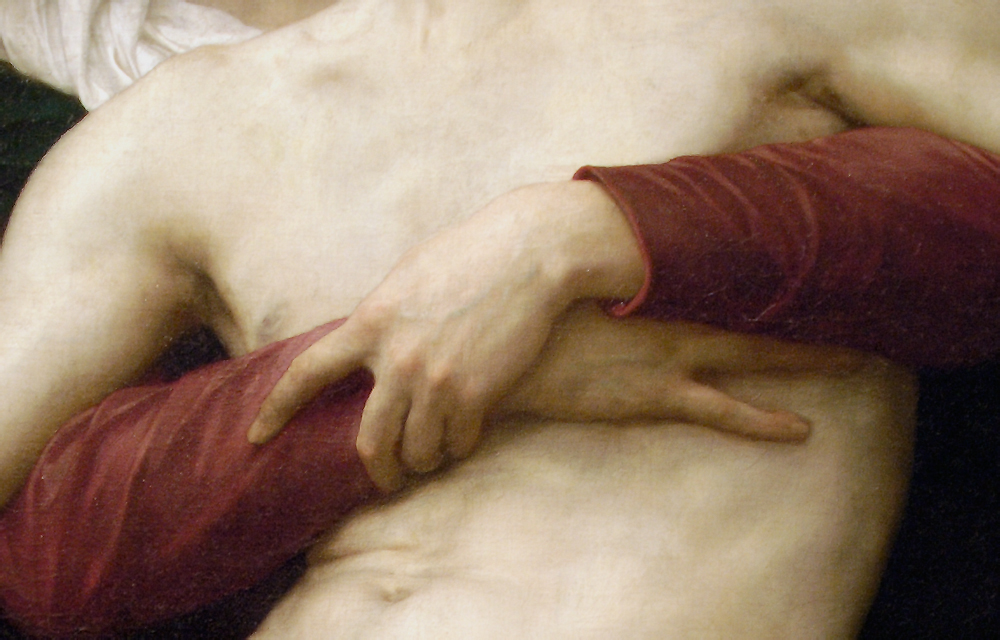 Detail of William-Adolphe Bouguereau’s Pieta