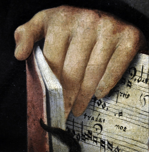 Portrait of a Musician (detaiI), Pordenone  1483 – 1539