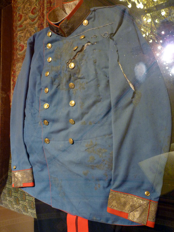 Archduke Franz Ferdinand’s blood-stained uniform, 1914