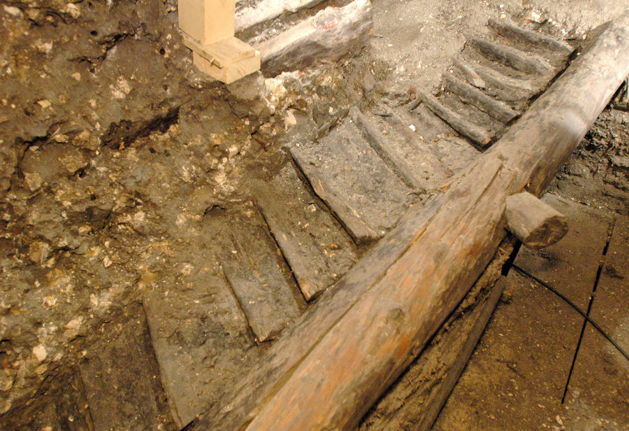 Oldest know wooden stairs - 3000-year-old (Bronze Age) wooden staircase found at Hallstatt Mine.
