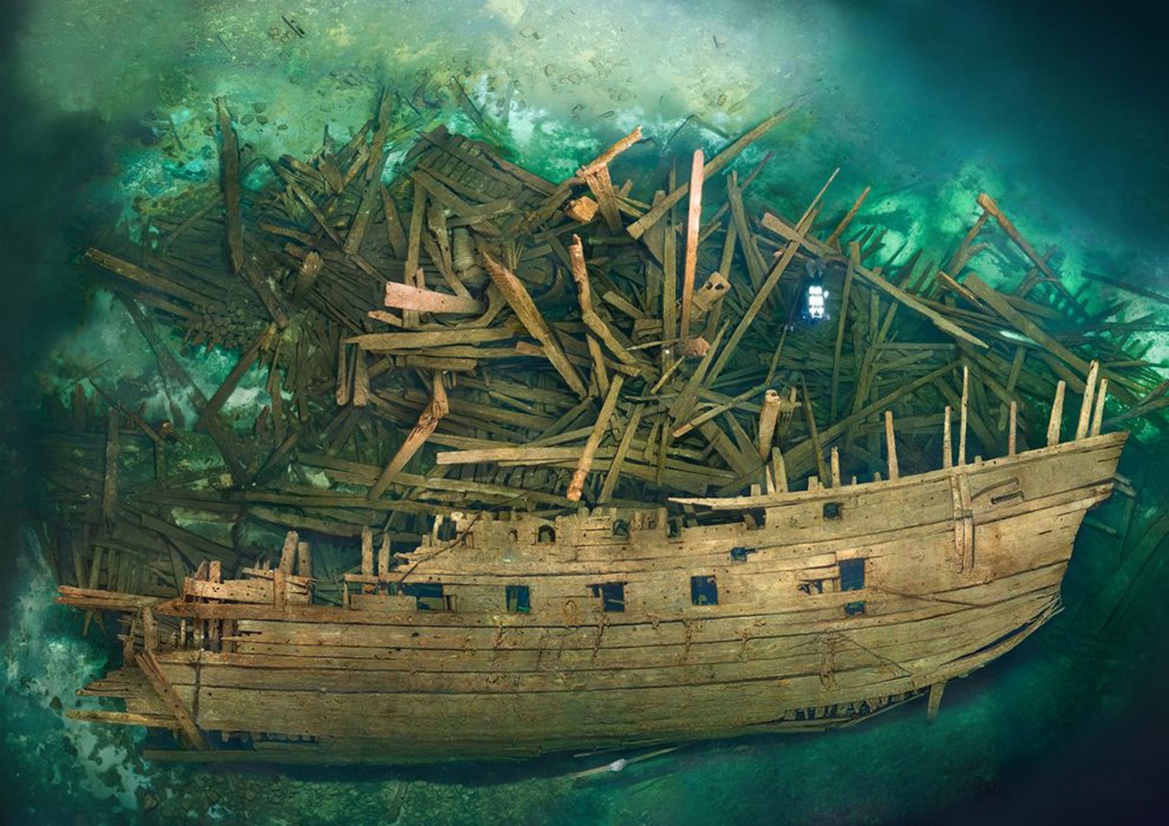 Wreck of the Swedish warship Mars, which exploded during the first battle of Öland, 1564 (Baltic Sea)