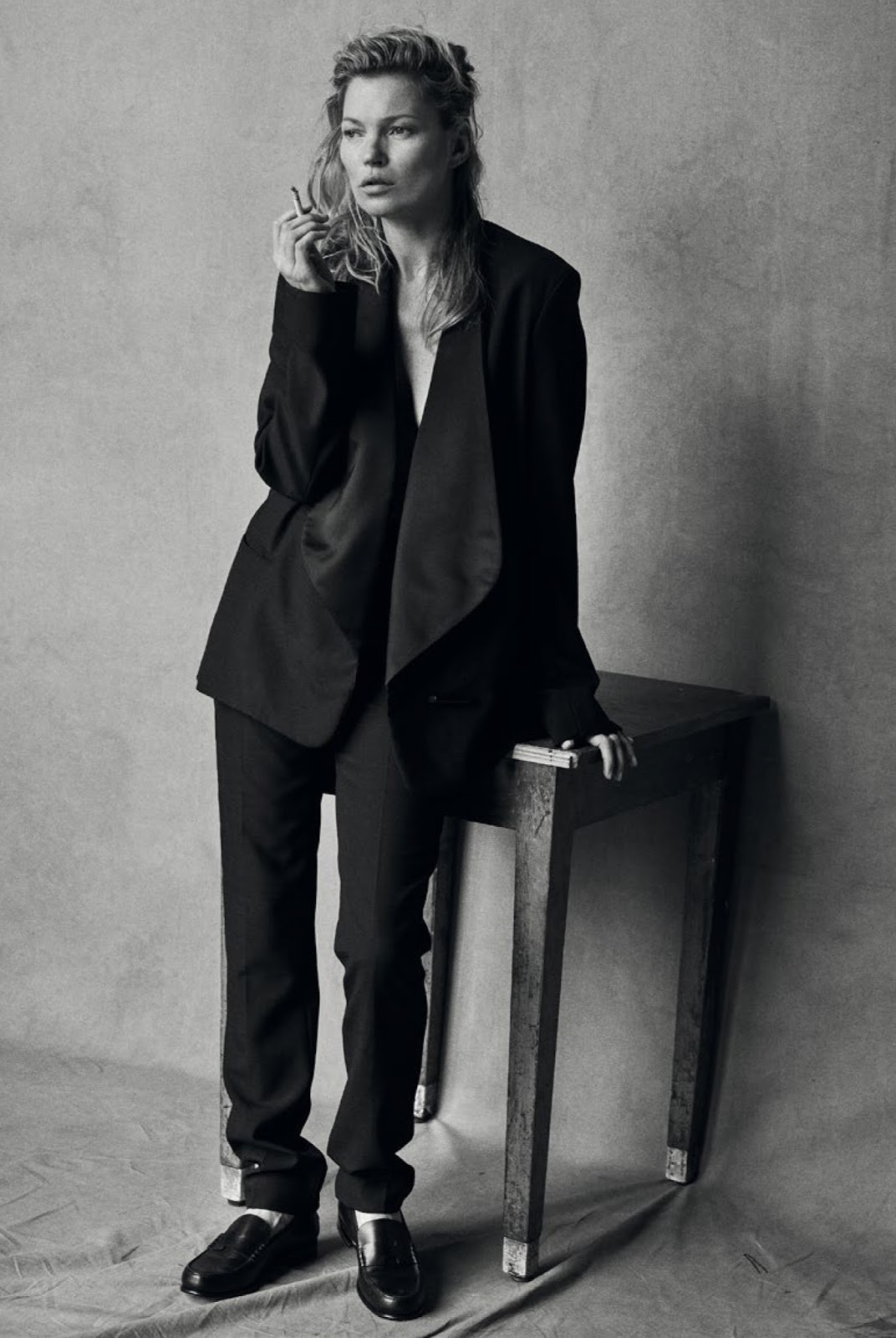 Kate Moss by Peter Lindbergh for Vogue Italia January 2015