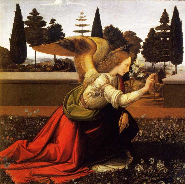 Leonardo-Annunciation-Angel